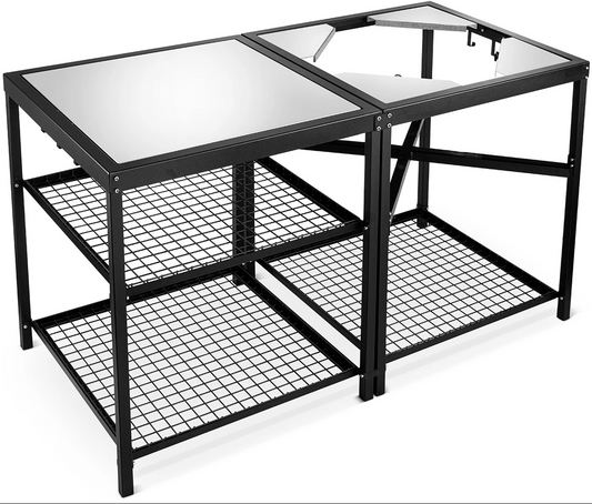 MY BBQ TAFEL - XL - Universele Barbecue tafel & sidetable - buitenkeuken voor de 23,5" BBQ
