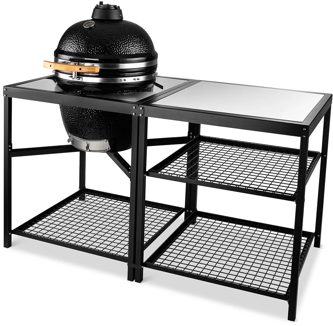 MY BBQ TAFEL - LARGE - Universele Barbecue tafel & sidetable - buitenkeuken voor de 21" BBQ