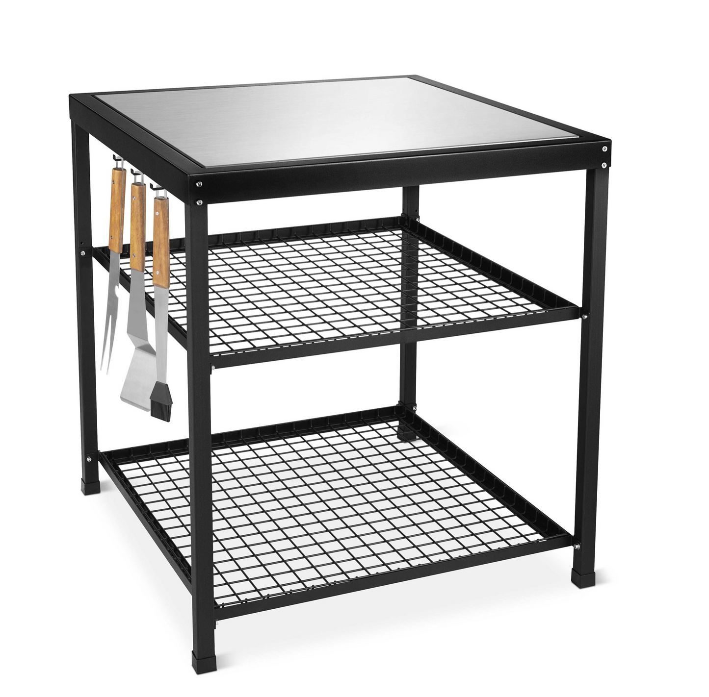 MY BBQ TAFEL - LARGE - Universele Barbecue tafel & sidetable - buitenkeuken voor de 21" BBQ