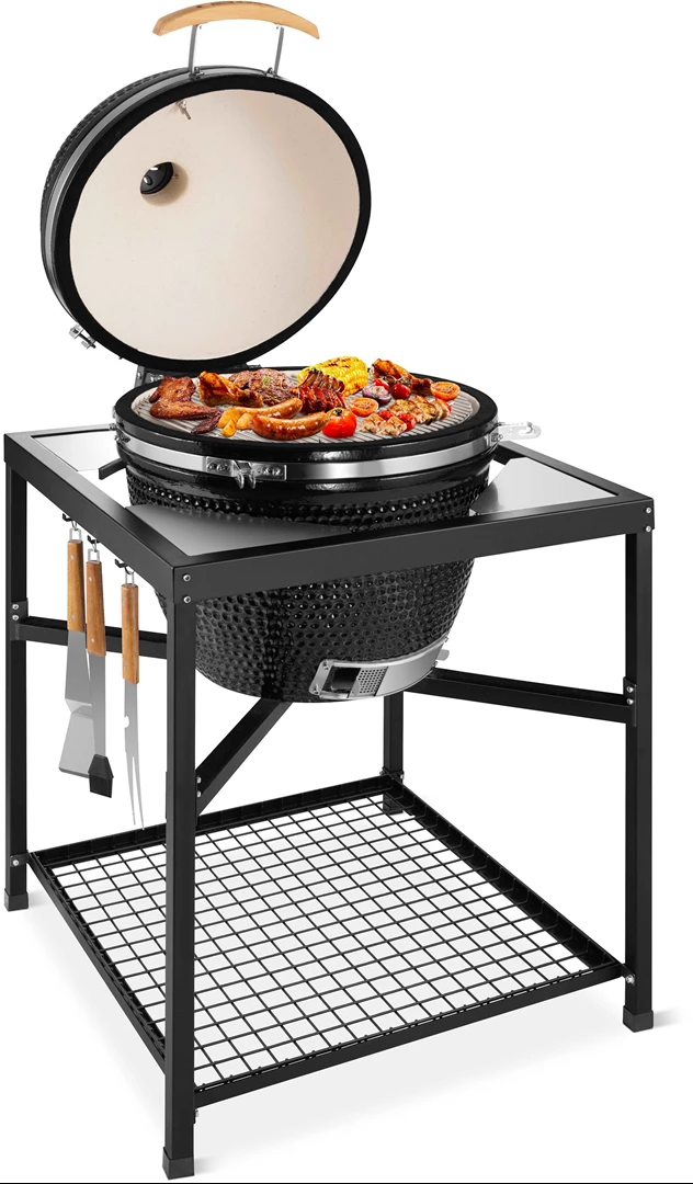 MY BBQ TAFEL - XL - Universele Barbecue tafel & sidetable - buitenkeuken voor de 23,5" BBQ
