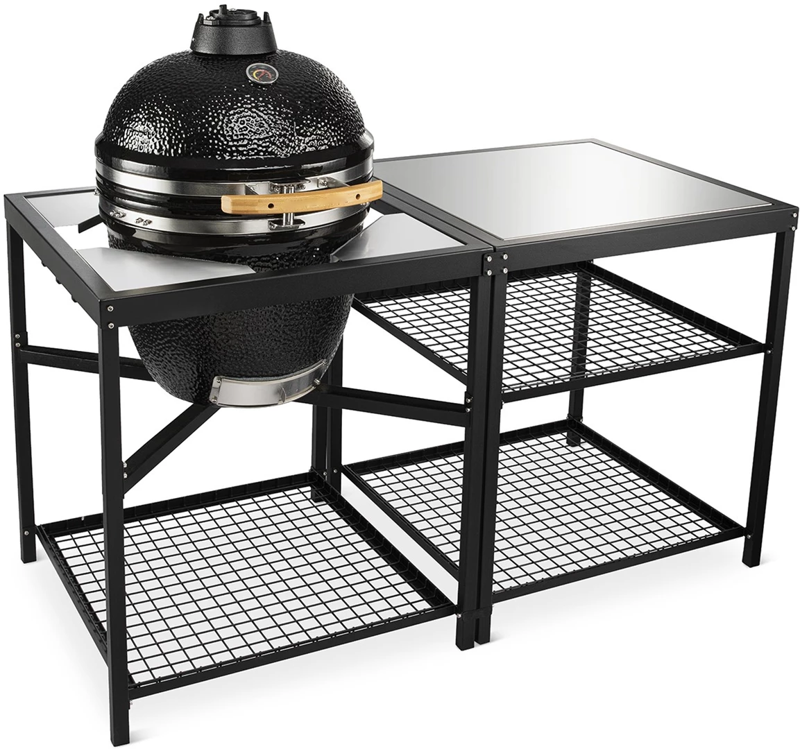 MY BBQ TAFEL - LARGE - Universele Barbecue tafel & sidetable - buitenkeuken voor de 21" BBQ