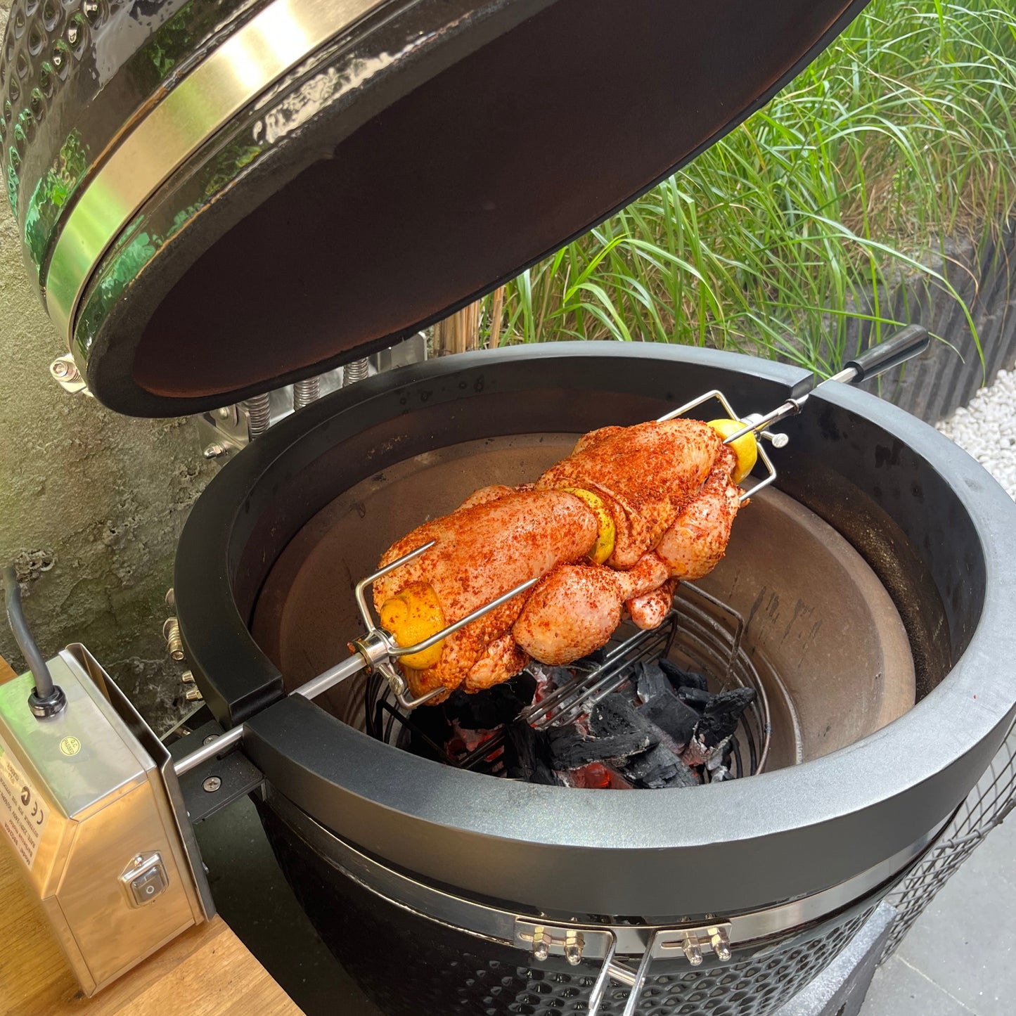 MY BBQ ROTISSERIE - Large (Voor 21" BBQ) - Rotisserie kit voor de BBQ (draaispit)