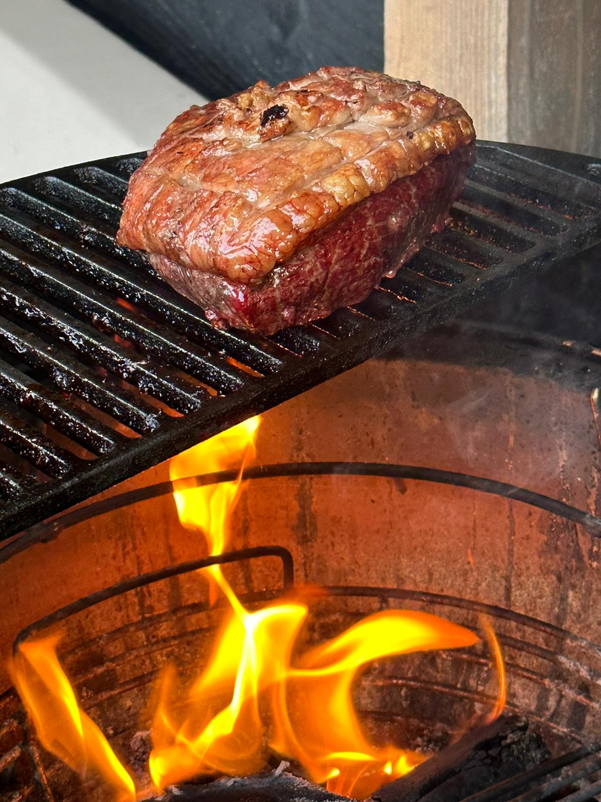 MY BBQ GRILL HALFMOON - LARGE (49.5 cm) - Gietijzeren grill (open)