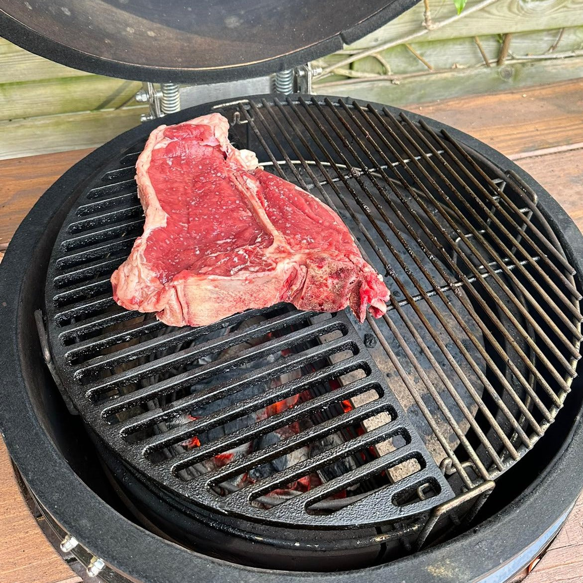 MY BBQ GRILL HALFMOON - XL (51 cm) - Gietijzeren grill (open)
