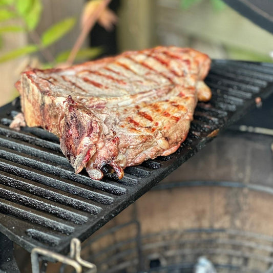 MY BBQ GRILL HALFMOON - LARGE (49.5 cm) - Gietijzeren grill (open)