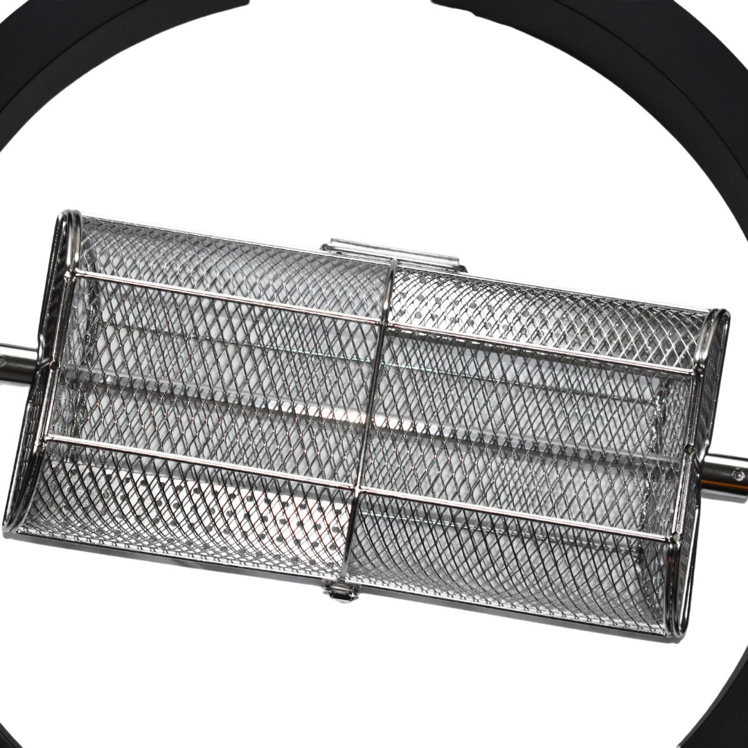 MY BBQ GRILLMAND VOOR ROTISSERIE - RVS grillmand voor de draaispit
