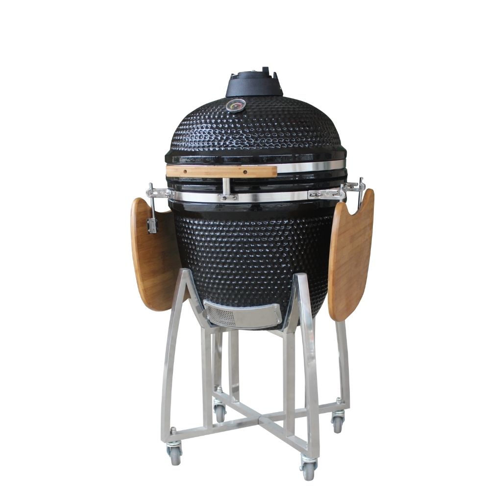 MY BBQ KAMADO LARGE - 21 Inch - Hoogwaardig Keramische barbecue + Gratis Regenhoes