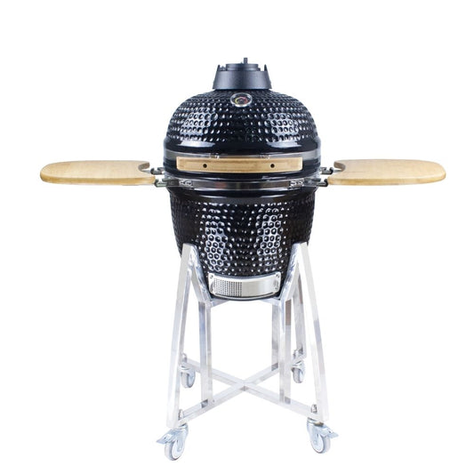 MY BBQ KAMADO MEDIUM - 18 Inch - Hoogwaardig Keramische barbecue + Gratis Regenhoes