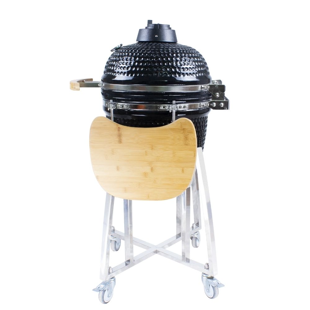 MY BBQ KAMADO MEDIUM - 18 Inch - Hoogwaardig Keramische barbecue + Gratis Regenhoes