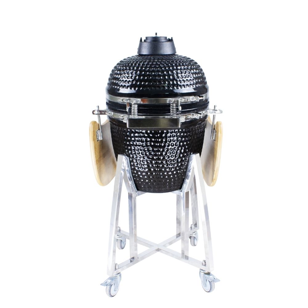 MY BBQ KAMADO MEDIUM - 18 Inch - Hoogwaardig Keramische barbecue + Gratis Regenhoes