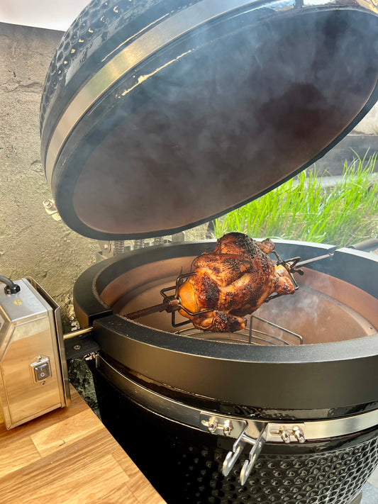 MY BBQ Rotisserie met pizza opening - Large - Voor de 21" Barbecue