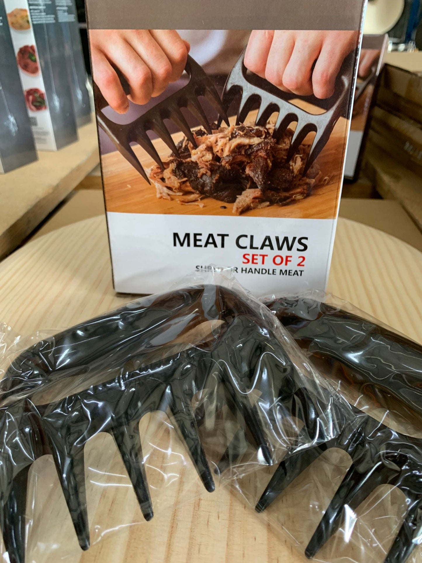 BBQ Meat Bear Claw, voor o.a. Pulled Pork - Vleesklauwen & vleeshouder